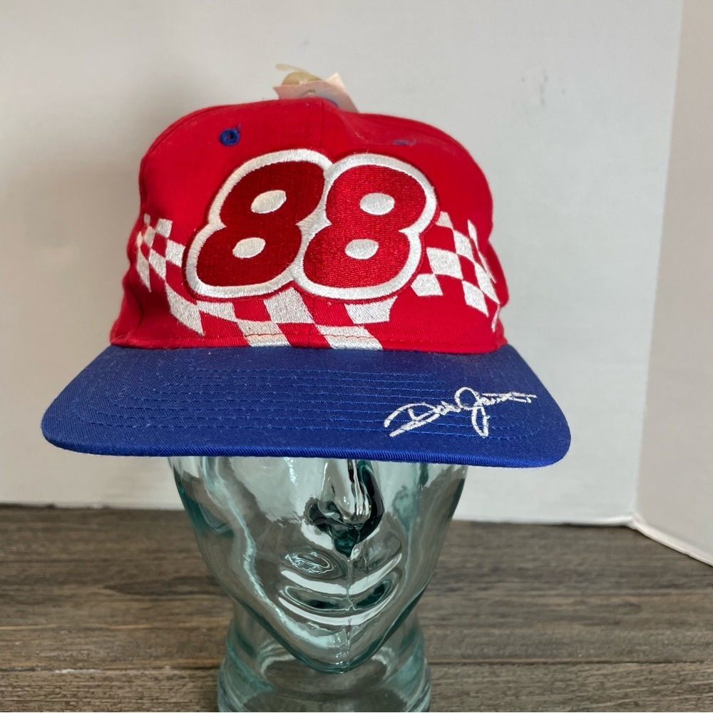 NASCAR Red Hat with Logo Patch. Dale Jarrett. NWT. Cap. Race Day Apparel. - Picture 1 of 12